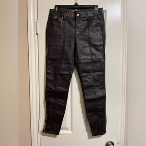 The Skinny Ankle Faux Leather Jeans